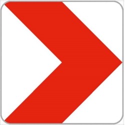 Dopravní značka Z3 - Vodící tabule