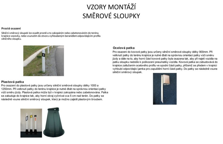 Směrový sloupek Z11e modrý