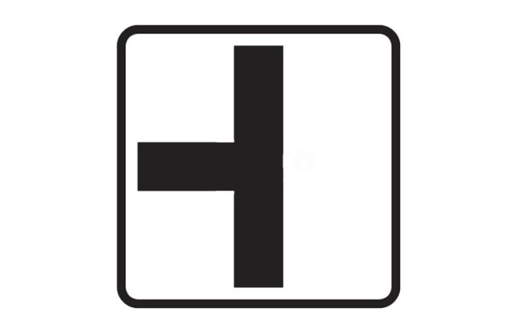 Dopravní značka E2a - Tvar křižovatky, tip1 Dopravní značka E2a - Tvar křižovatky, tip1