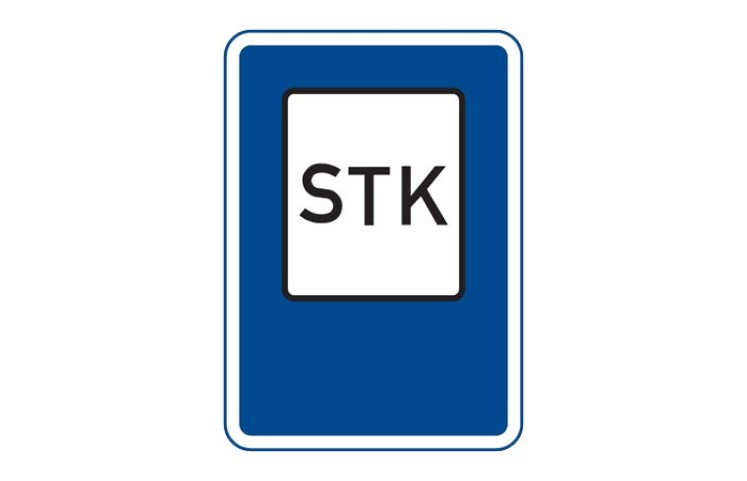 Dopravní značka IJ9 - Stanice technické kontroly Dopravní značka IJ9 - Stanice technické kontroly