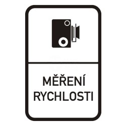 Dopravní značka IP31a - Měření rychlosti