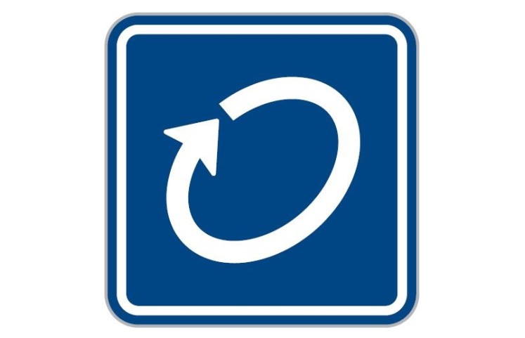 Dopravní značka IP1 - Okruh Dopravní značka IP1 - Okruh
