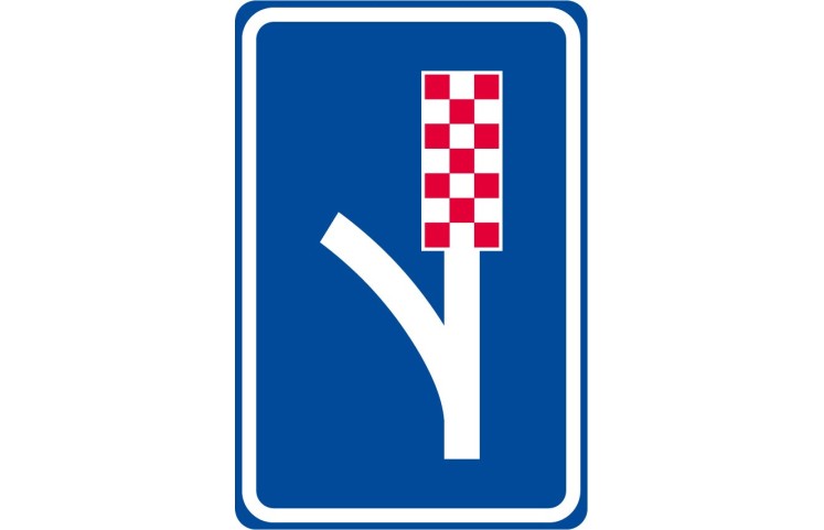 Dopravní značka IP24 - Únikový pruh