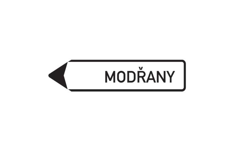 Dopravní značka IS4c - Směrová tabule Dopravní značka IS4c - Směrová tabule