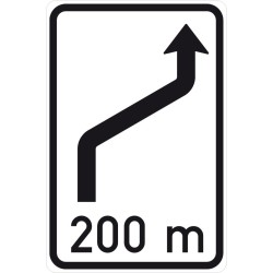 Dopravní značka IS10b - Návěst změny směru jízdy