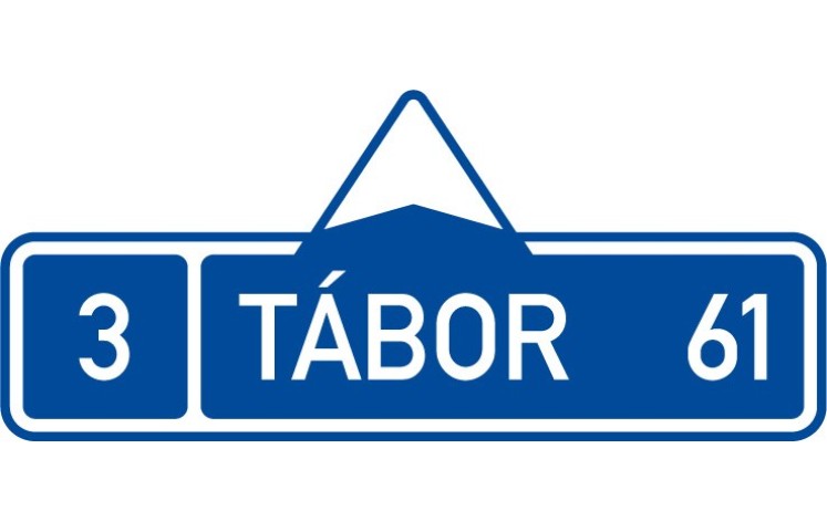 Dopravní značka IS3a - Směrová tabule (s jedním cílem) Dopravní značka IS3a - Směrová tabule (s jedním cílem)