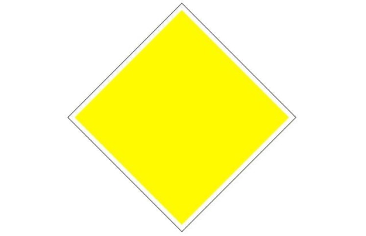 Plavební znak D1 - Doporučené proplouvání v obou směrech Plavební znak D1 - Doporučené proplouvání v obou směrech