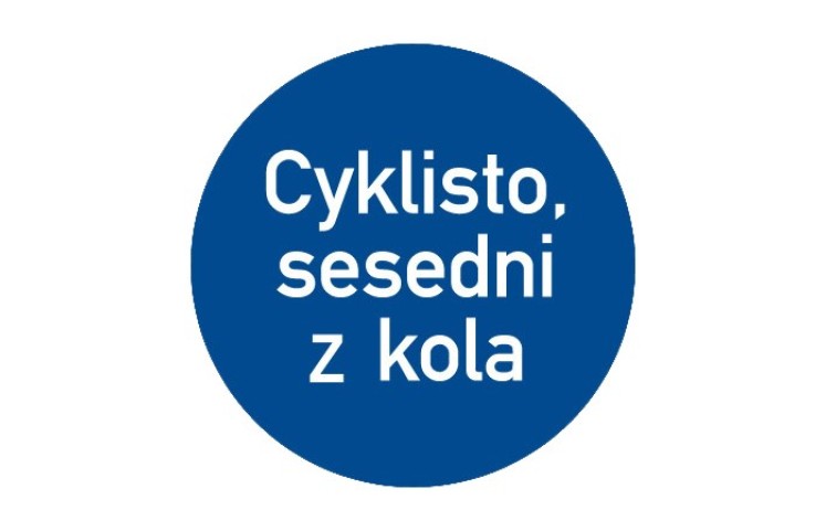 Dopravní značka C14a - Jiný příkaz