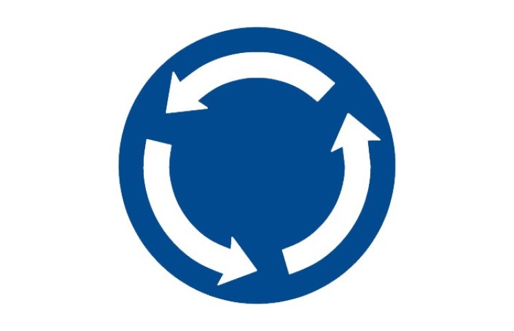 Dopravní značka C1 - Kruhový objezd Dopravní značka C1 - Kruhový objezd