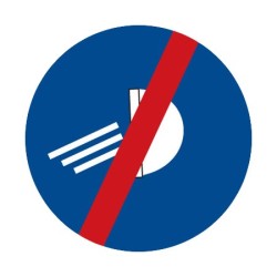 Dopravní značka C13b - Rozsviť světla - konec