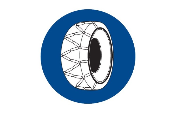 Dopravní značka C5a - Sněhové řetězy Dopravní značka C5a - Sněhové řetězy