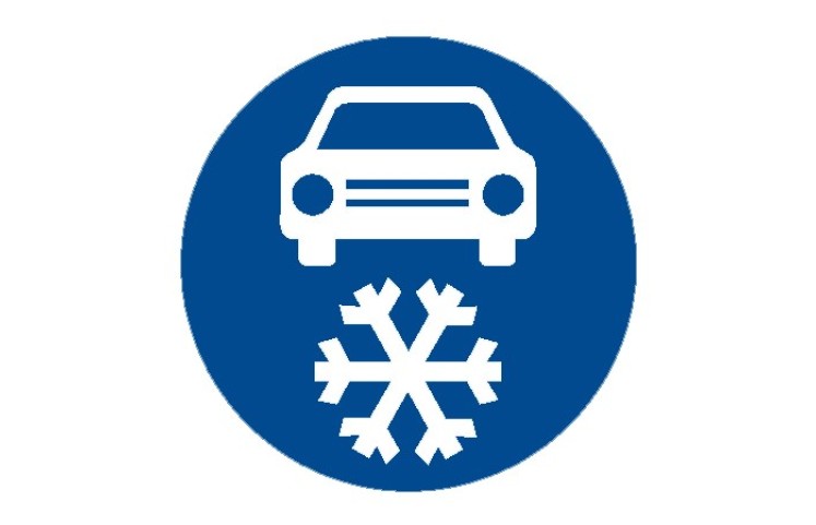 Dopravní značka C15a - Zimní výbava Dopravní značka C15a - Zimní výbava