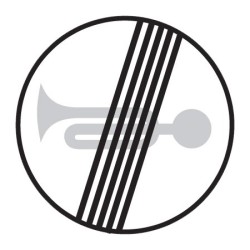 Dopravní značka B23b - Konec zákazu zvukových výstražných znamení