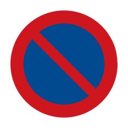 Dopravní značka B29 - Zákaz stání