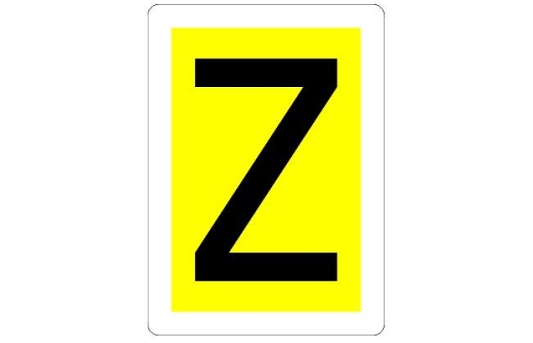 Železniční značka - Začátek pomalé jízdy Železniční značka - Začátek pomalé jízdy