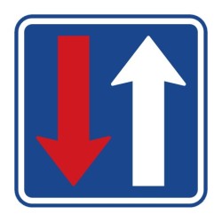 Dopravní značka P8 - Přednost před protijedoucími vozidly