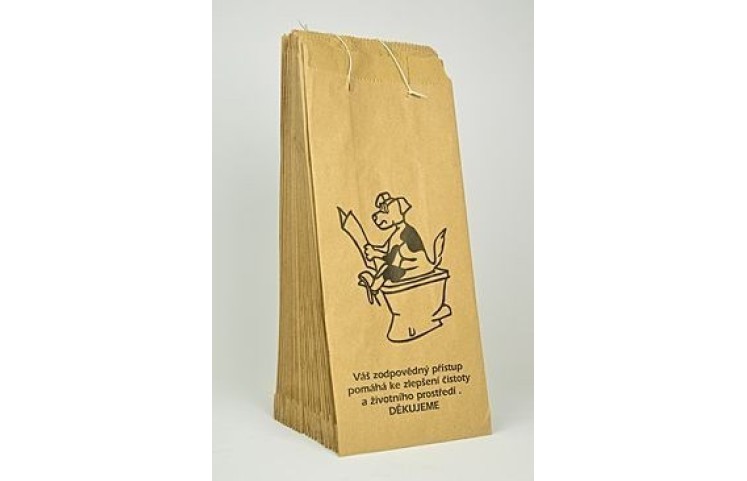 Papírové sáčky na psí exkrementy Papírové sáčky na psí exkrementy