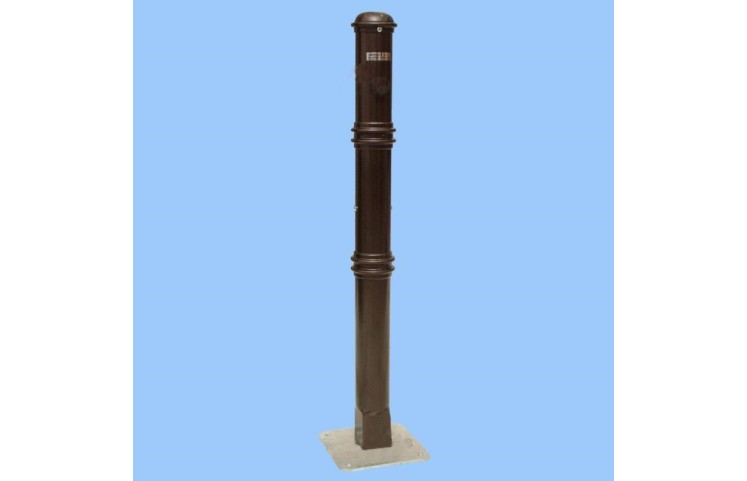 Ochranný sloupek zdobený s kotevní deskou Ochranný sloupek zdobený s kotevní deskou