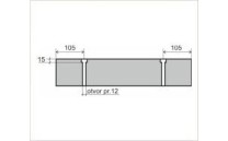 Betonový parkovací doraz Betonový parkovací doraz