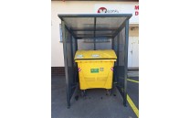 Přístřešek pro odpadkový kontejner - Uzamykatelný Přístřešek pro odpadkový kontejner - Uzamykatelný