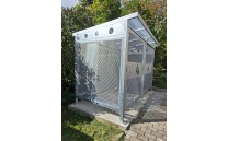 Uzamykatelný přístřešek DUO pro dva kontejnery 1100l Uzamykatelný přístřešek DUO pro dva kontejnery 1100l