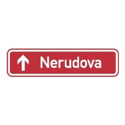 Dopravní značka IS22b - Označení názvu ulice