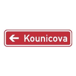 Dopravní značka IS22c - Označení názvu ulice