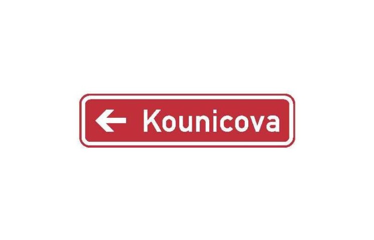 Dopravní značka IS22c - Označení názvu ulice
